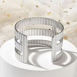 Brazaletes de acero inoxidable 304 para mujer&nbsp;BJEW-M045-01P