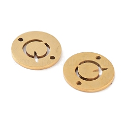 Placcatura sotto vuoto pvd 201 acciaio inossidabile maglie tonde piatte cave&nbsp;FIND-R149-03Q-G