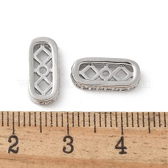 Messing-Abstandshalter mit Mikropflaster und klarem Zirkonia&nbsp;KK-U052-07P
