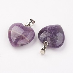 Natürlichen Amethyst Edelsteinanhänger&nbsp;G-G956-B03-FF
