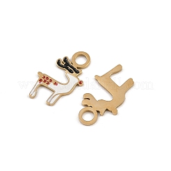 Breloques en émail en acier inoxydable 304&nbsp;STAS-G357-01G-09