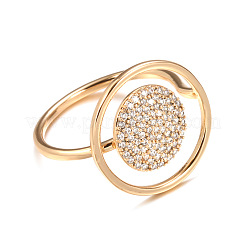 Anneaux en laiton micro pave clair zircone cubique&nbsp;FS-WG899C7-05