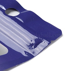 Sachets d'emballage rectangulaires en PVC holographique à paillettes refermables&nbsp;ABAG-P011-01B-03