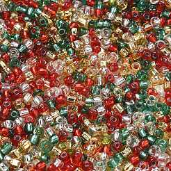 4 Farbige Weihnachtsperlen&nbsp;SEED-X0058-01A