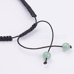 Natürliche Edelsteinperlen geflochtene Armbänder&nbsp;BJEW-JB02949