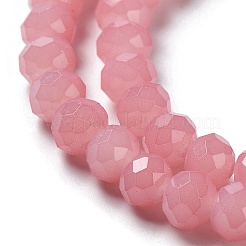 Perles de verre imitation jade cuites au four&nbsp;X-DGLA-A034-J6MM-A3