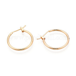 Boucles d'oreilles créoles en acier inoxydable 304&nbsp;EJEW-T048-25B-G