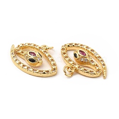 Colgante micropavé cubic zirconia de latón&nbsp;KK-H441-52G