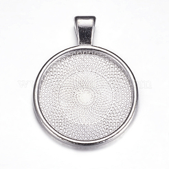 Pendenti basi di cabochon in lega&nbsp;X-PALLOY-A15654-N