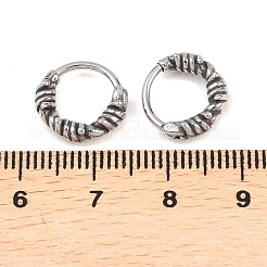 Boucles d'oreilles cartilage en acier inoxydable 316&nbsp;AJEW-C044-16C-AS