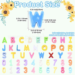 46pcs perles acryliques opaques de placage uv&nbsp;SACR-YW0001-98