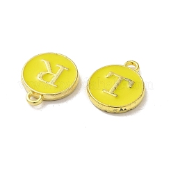 (vendita di liquidazione difettosa: ossidato)ciondoli smaltati con lettere dell'alfabeto in lega a~z&nbsp;ENAM-XCP0001-40G