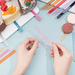 30 Stück wiederverwendbare Cakesicle-Sticks aus Acryl mit Pailletten in 10 Farben&nbsp;DIY-GA0002-46