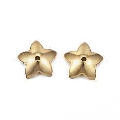 Placcatura ionica (ip) tappo a forma di fiore in acciaio inossidabile 304&nbsp;STAS-G127-05G