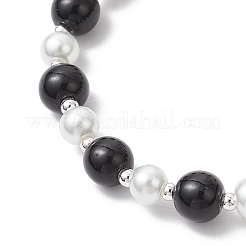 Bracelets en perles rondes de verre pour femmes&nbsp;BJEW-JB11958