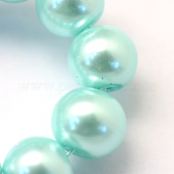 Pittura da forno perla di vetro perlata fili di perline rotonde&nbsp;HY-Q003-10mm-45