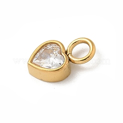 Placcatura ionica (ip) acciaio inossidabile 304 con ciondoli in strass&nbsp;STAS-G351-14G-02