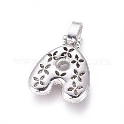 Plaqué micro cuivres ouvrent pendentifs de zircons&nbsp;ZIRC-L075-52A-P