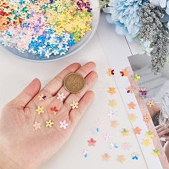 10 Farbe Kunststoff-Paillettenperlen&nbsp;FIND-OC0001-82