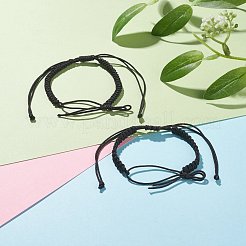 Fabrication de bracelet tressé en nylon 2pcs&nbsp;BJEW-JB07525-03