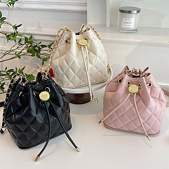 Kit de fabrication de sac à bandoulière en cuir PU avec cordon de serrage&nbsp;DIY-WH0504-289C