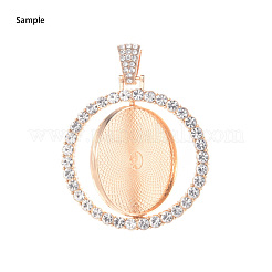 Pendente in lega basi per cabochon&nbsp;X-PALLOY-S107-005EB-RS