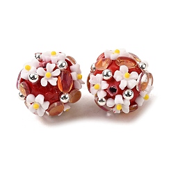 Handgemachte Fimo-Perlen Strass&nbsp;FIND-NH0001-15C