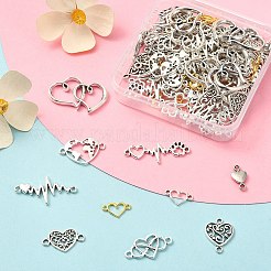 100 Stück 10 Stile Verbindungsanhänger aus Legierung im tibetischen Stil&nbsp;TIBE-YW0001-32