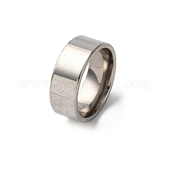 201 anelli a fascia larga in acciaio inossidabile&nbsp;RJEW-K252-02F-P