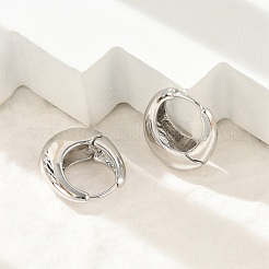 Orecchini a cerchio in ottone per le donne&nbsp;LS-EJEW-U041-01P