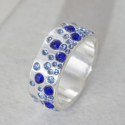 Bagues en alliage avec strass&nbsp;FS-WG159B5-02