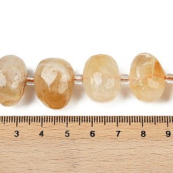 Stränge aus erhitzten natürlichen Citrinperlen&nbsp;G-F796-B03-01