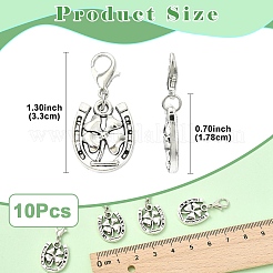 10 pz decorazioni pendenti in lega in stile tibetano&nbsp;HJEW-YW00304