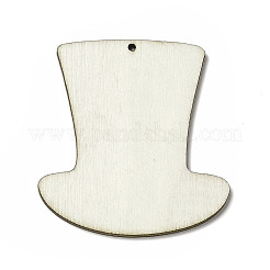 Große Anhänger aus Espenholz mit einseitig bedrucktem Thema der amerikanischen Flagge&nbsp;WOOD-G014-18