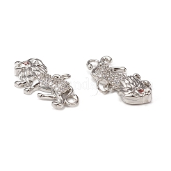 Adornos de latón micropavé de circonia cúbica&nbsp;KK-E068-VB301