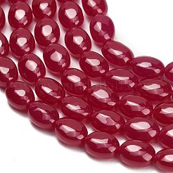 Fili di perle di corindone rosso coltivate in laboratorio&nbsp;GG-CBAC488-02C