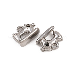 Breloque en acier inoxydable 304 ornée de strass&nbsp;STAS-B167-16P
