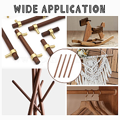 Runde Walnussholzstäbchen&nbsp;WOOD-WH0034-27B