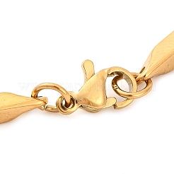 Bracelets à maillons rectangulaires en acier inoxydable 201 pour femmes&nbsp;BJEW-G711-10G