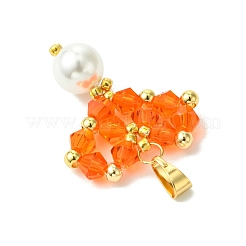 Perle di conchiglia pendenti in vetro&nbsp;PALLOY-MZ00432-05