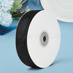 1 rouleau de rubans d'organza de couleur unie&nbsp;ORIB-CY0001-02N