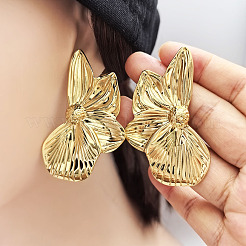 Pendientes de botón de acero inoxidable 304&nbsp;EJEW-K321-01G
