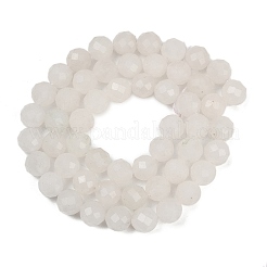 Natürliche weiße Jade perlen Stränge&nbsp;LS-G-RM2025-B34-8mm