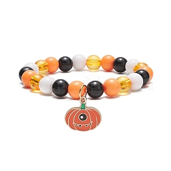 Rundes Stretch-Armband aus Acrylperlen&nbsp;BJEW-JB09921