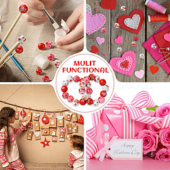 120 Stück DIY Valentinstag Anhänger Dekoration Herstellungsset&nbsp;DIY-CJ0002-28