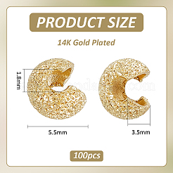Couvre de perles à écraser en laiton &nbsp;KK-BC0014-72B-G02