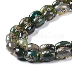 Estilo tibetano dZi abalorios hebras&nbsp;TDZI-E005-01R