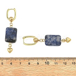 Ohrringe aus natürlichem weißen Jade&nbsp;EJEW-JE07320