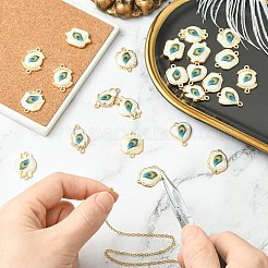 24 Stück 8 Stile Legierung & Harz Verbindungsstück Charms&nbsp;RESI-CJ0004-97