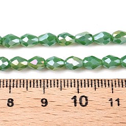 Fili di perle di vetro elettrolitico opaco tinta unita&nbsp;EGLA-N013-P4mm-B04